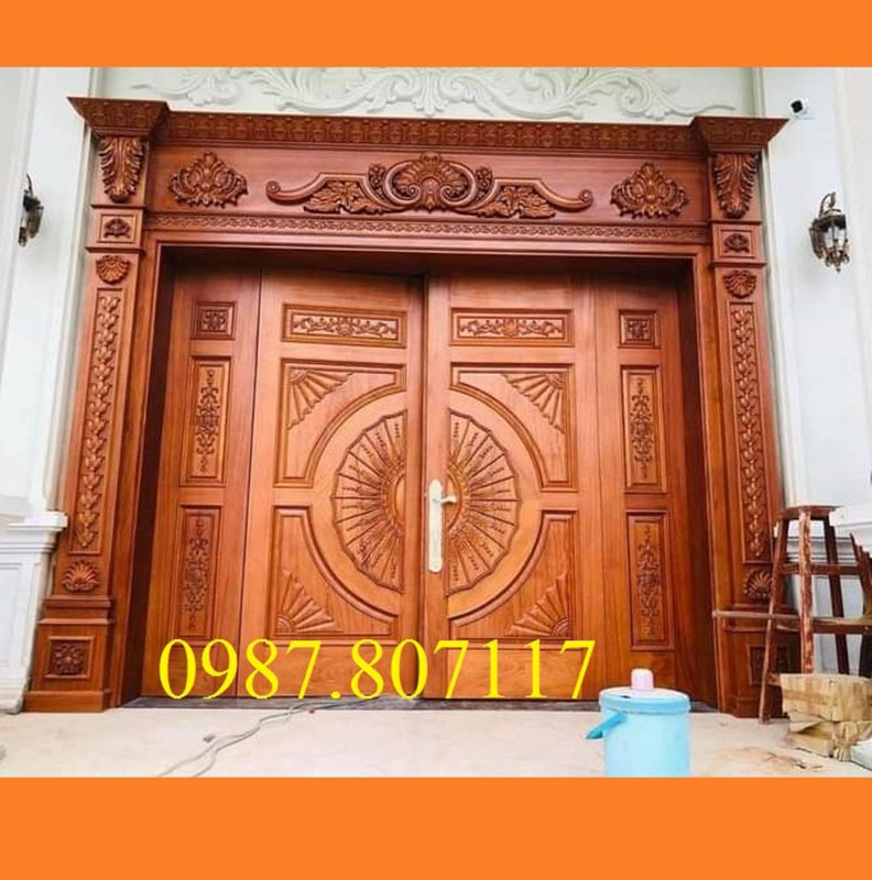 Cửa đi gỗ PHP14